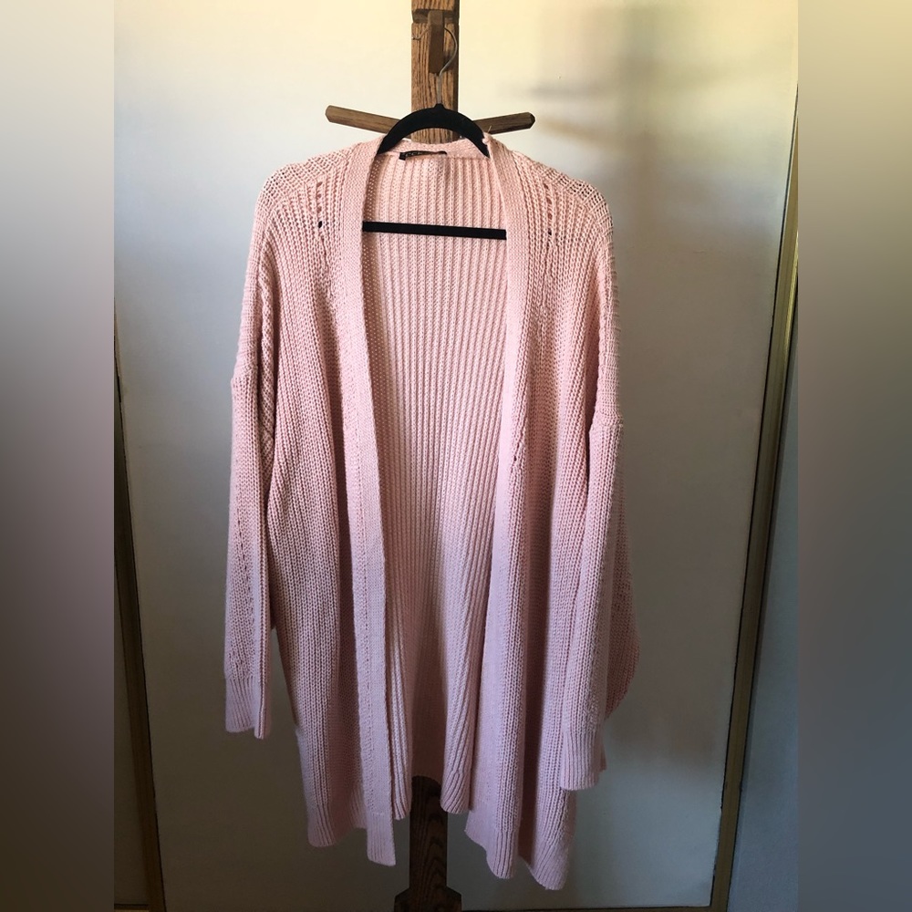Pink cardigan